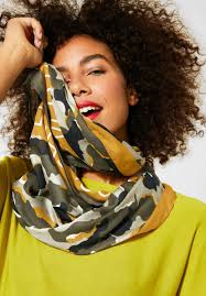 Heute nähe ich einen tolle loop schal. Loopschal Mit Muster In Shady Olive Von Street One Online Bestellen