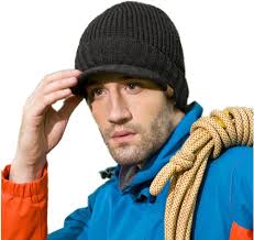 Home Prefer Bonnet d'hiver chaud et épais en tricot avec visière pour  homme, Bleu Airforce, Taille unique : Amazon.ca: Mode