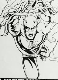 Daredevil Coloring Pages Marvel Daredevil