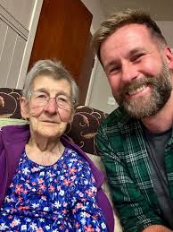 Happy 97th Birthday Auntie Bellag! Lovely to see my auntie back home