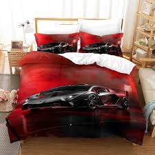 Car Duvet Cover Kids Comforter Car Bedding Sets 3d Queen Size Bedding Set Cars Sports Single Kids Bed Set Twin Boy Quilt Covers Bedding Sets Aliexpress