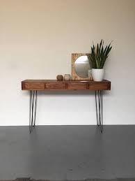 This Is A Classic Hairpin Leg Console Table Ideal As A Sleek And Practical Hall Consol Iron Console Table Console Table Decorating Dressing Table With Drawers