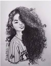 Natural Curly Hair Arte De Cabello Natural Dibujos De Chicas Arte Afro