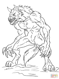 Hombre Lobo Para Colorear