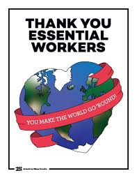 Thank You Essential Workers In 2020 Nurses Week Quotes Real Life Heros Thank You Poster