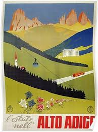 Vintage Alto Adige South Tirol Italian Travel Ad Poster By Aapshop In 2020 Travel Ads Tirol South Tyrol