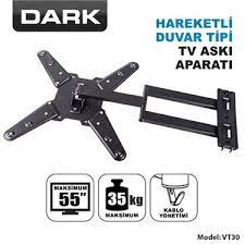 Hareketli aparatlar daha hafif ve ortalama 36 kg.'a kadar olan televizyon veya monitörler için kullanılabilir. Dark Dk Ac Vt30 23 55 Hareketli Duvar Tv Aski Aparati Fiyati