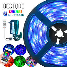 Bluetooth Led Strip Rgb Led Light Tape Smd 2835 Dc12v Waterproof Led Light 5m 10m Diode Ribbon Flexible With Blu Waterproof Led Lights Rgb Led Lights Led Strip
