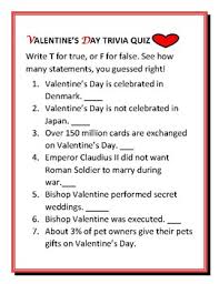 Simply select the correct answer for each question. Valentine S Day Trivia Quiz W Answer Key By House Of Knowledge And Kindness