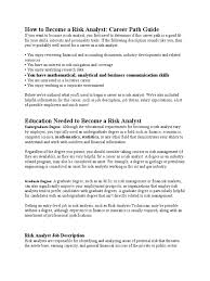 Careers » job profiles » financial risk analyst • job description, salary & benefits. How To Become A Risk Analyst Docx Financial Analyst Intelligence Analysis