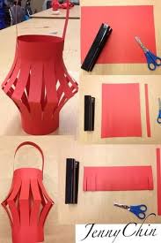 Diy Paper Lantern Chinese New Year Decorations Chinese New Year Crafts Paper Lanterns Diy