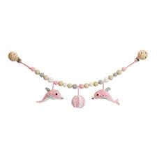 Die besten wagenketten im vergleich. Kinderwagenkette Delfine Rosa Von Sindibaba