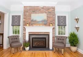 My solution was to apply a tile over brick fireplace solution to dress it up a bit. Reclaimed Thin Brick Veneer And Floor Tile Freestanding Fireplace Brick Fireplace Makeover Fireplace