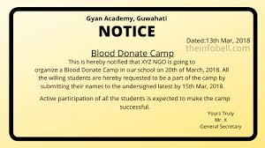 Notice writing class 12 english : English Grammar Class 9 Notice Writing Seba Ncert Theinfobell Com