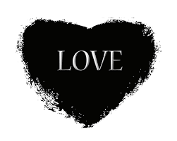 Printable Black And White Art 8x10 Black Heart With Love Black And White Artwork White Art Black And White Pictures
