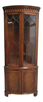Some, depending on the style, feature detailing like. 1960s Traditional Bevan Funnell Flame Mahogany Chippendale Corner China Cabinet On Chairish Com Display Cabinet China Cabinet Cabinet