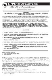 Upgrade your garage with electric stabilizer jack from alibaba.com. Lci Level Up With Automatic Leveling Operation And Service Manual 6 Poin Manualzz