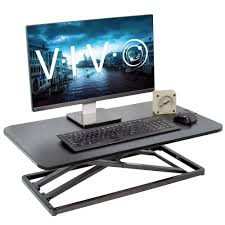 The most comfortable standing tables ranked. Vivo Economy Single Top Height Adjustable 29 Standing Desk Sit Stand Desktop Monitor Riser Workstation Desk V000u Walmart Com Walmart Com