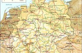 Alemania doodle mapa con los lugares famosos: Mapa De Alemania Turismo Org