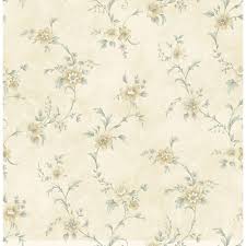 Covered in a beautiful daisy printwork with a prevailing cream background. Cream Floral Wallpaper Pattern