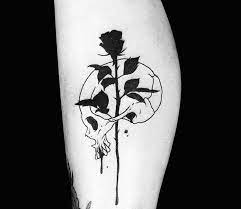 For women with an edge, a black rose tattoo is the perfect option. Black Rose And Skull Tattoo By Roy Tsour Post 25941
