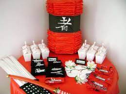 Asian decor is very sleek and minimalist. Asian Ninja Karate Chinese Japanese Birthday Party Ideas Photo 9 Of 41 Catch My Party