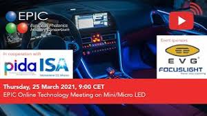 Af 01 1 6) suite 609, block c, phileo damansara 1, no. Epic Epic Online Technology Meeting On Mini Micro Led In Cooperation With Isa And Pida