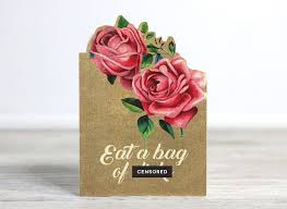 This card is so pretty, it has a little bit of everything on it! I Make Snarky Vintage Greeting Cards Bored Panda