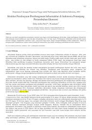Pembangunan yang berwawasan lingkungan adalah upaya sadar dan berencana menggunakan dan mengelola sumber daya secara bijaksana dalam pembangunan yang terencana dan berkesinambungan untuk meningkatkan mutu hidup. Pdf Struktur Pembiayaan Pembangunan Infrastruktur Di Indonesia Penunjang Pertumbuhan Ekonomi