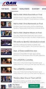 Watch news live on fox news go while browsing the latest headlines and opinion pieces. Oann 1 0 Descargar Para Android Apk Gratis