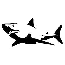 Black And White Shark Stickers Pin On Stickers