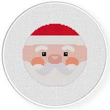1001 x 1500 jpeg 672 кб. Bauble Santa Cross Stitch Pattern Daily Cross Stitch
