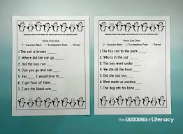 Free Printable Penguin Themed Punctuation Activity For Winter