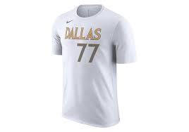 Nike's city edition uniforms are uniquely designed to pay homage to nba cities and their passionate local fan bases. Nike Nba Dallas Mavericks Luka Doncic City Edition Tee White Price 35 00 Basketzone Net