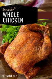 Smoked Whole Chicken Hey Grill Hey In 2020 Stuffed Whole Chicken Smoked Whole Chicken Smoked Chicken Recipes