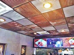 Some drop ceiling grids have a track system that mounts directly to the floor joists. 10 Pieces Of Antique Drop Ceiling Tiles Reclaimed From Vintage Etsy
