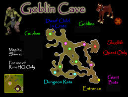 Sometimes they can be seen conversing with one another. Goblin Cave Map Runescape Guide Runehq