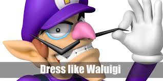 Waluigi (Super Mario) Costume for Cosplay & Halloween 2023