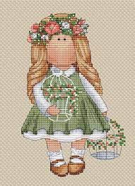 Cross stitch patterns from stoney creek featuring babies. Cross Stitch Dollcross Stith Patternpoint De Croix Pdfcross Etsy Stitch Doll Cross Stitch Cute Cross Stitch