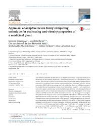 Maybe you would like to learn more about one of these? Pdf Appraisal Of Adaptive Neuro Fuzzy Computing Technique For Estimating Anti Obesity Properties Of A Medicinal Plant