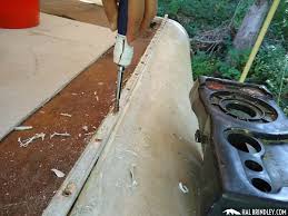 Pop up trailer roof repair. Rv Roof Repair Day 3 Removing Roof Trim Molding