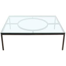 Onda de tonin casa product news list. Extra Large Wide Rectangle Bronzed Frame Modern Coffee Table 3 4 Thick Glass For Sale At 1stdibs