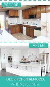 Expanding the kitchen upward and outward ushered in natural light and breathing room. Kitchen Remodel Before After With Pictures Video Whitneybond Com