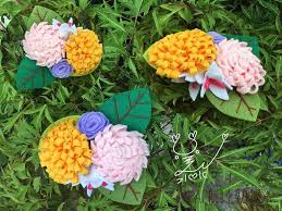 玩玩不織布 花團錦簇 水水美人 不織布花 lei necklace