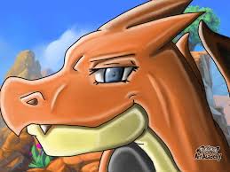 It is primarily orange with a cream underside from the chest to the tip of its tail. Line Color Art Of Female Mega Charizard Y Terrix Dx Illustrations Art Street