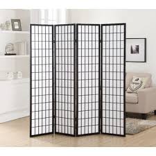 Four fusuma (sliding doors) with venerable plum. Furnituremaxx 4 Panel Black Oriental Shoji Screen Room Divider