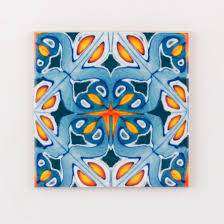 Get 5% in rewards with club o! Orange And Blue Kitchen Tiles Ethnic Decor Moroccan Tiles Etsy
