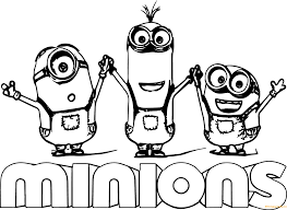 For the first time, viewers saw these crumbs in the cartoon despicable me. Minion Kevin With Two Minions Coloring Pages Cartoons Coloring Pages Coloring Pages For Kids And Adults