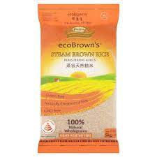 Ecobrown's steam brown rice is a nutritious type of rice which is one of the nutrients packed brown rice, better tasting and take lesser time to cook. Ecobrown S Steam Brown Rice 5kg Tesco Groceries