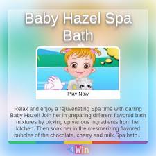 Flash games can take up to a minute to load, so please be patient. Baby Hazel Spa Bath Game Free Online Games Baby Hazel Funny Games How To Memorize Things